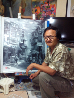 Nguyen Luu, Late Afternoon - ArtOfHanoi.com
