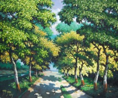 Duong Huy, Morning Path - ArtOfHanoi.com
