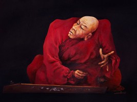 Nguyen Tuan, One-String Zither - ArtOfHanoi.com