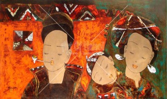 Dang Manh Ha, A Family of H'mong  - ArtOfHanoi.com