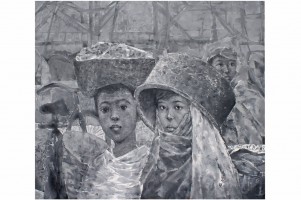 Nguyen Van Cuong, By the Bridge - ArtOfHanoi.com