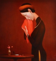Nguyen Khac Chinh, After a Working Day - ArtOfHanoi.com