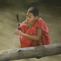 Vu Hai, An Young Monk - ArtOfHanoi.com