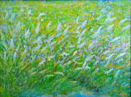 Nguyen Quang Tuan, Spring Grass Flowers - ArtOfHanoi.com