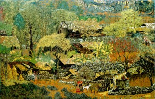 Phan Tuan, Spring on Highland - ArtOfHanoi.com